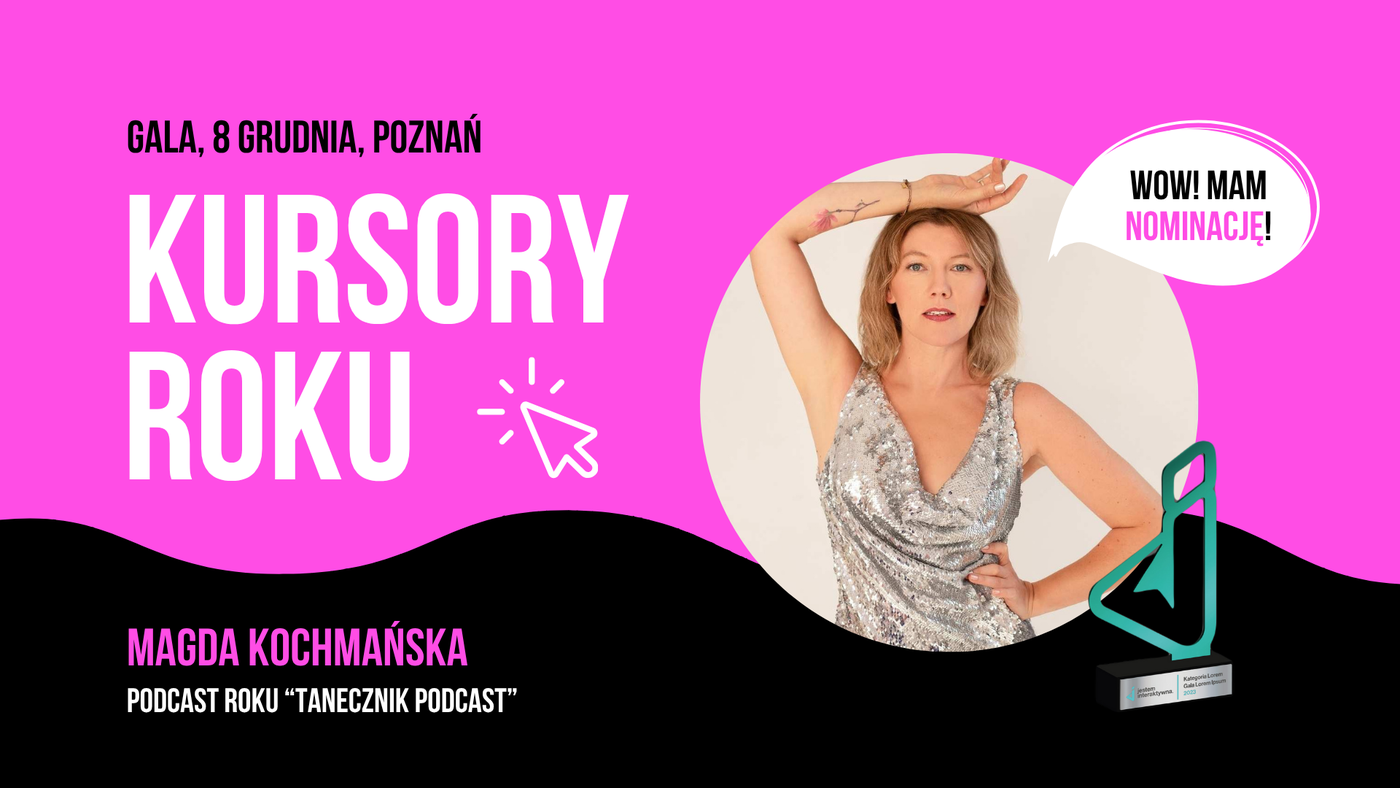 Grafika nominacji do gali Kursory Roku